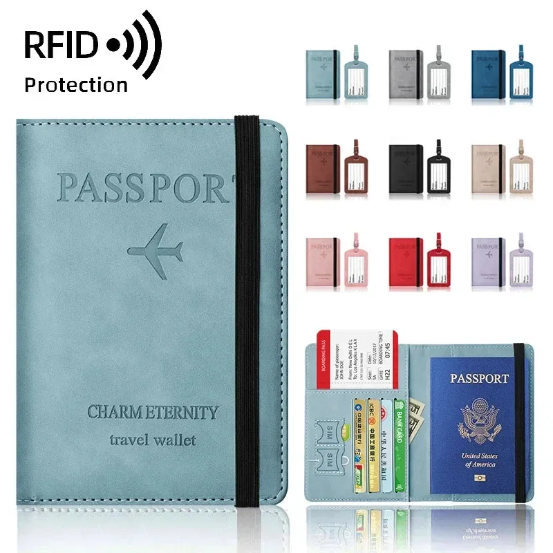 Travel Accessories Long Flight - Funda protectora Rfid para pasaporte de