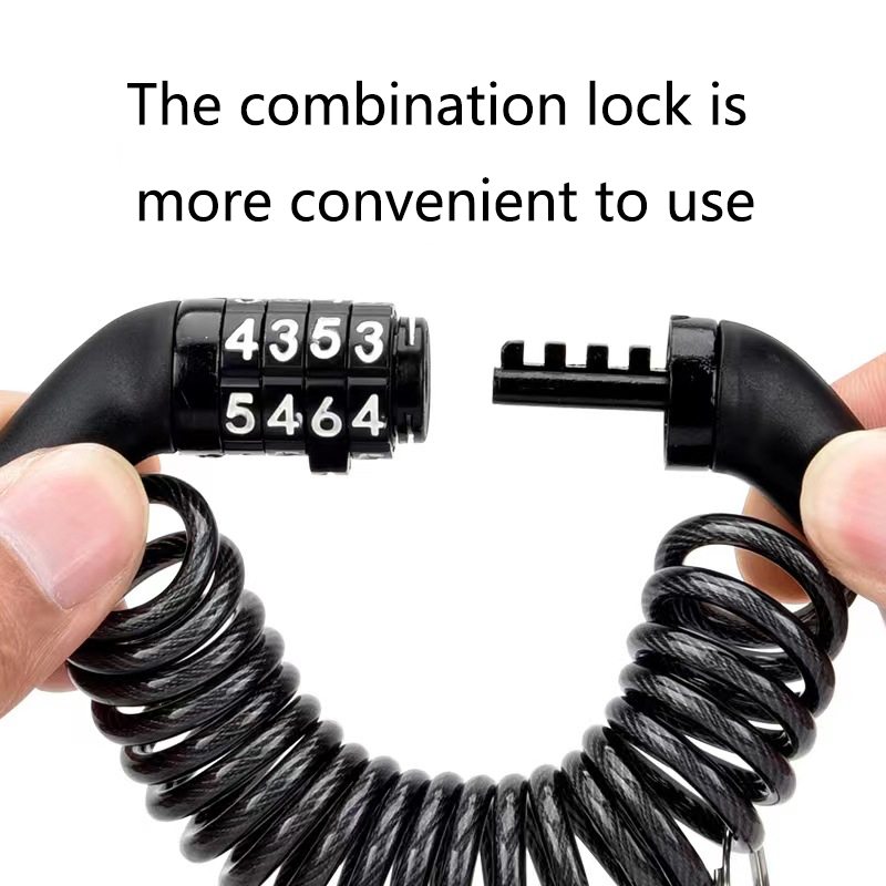 Cable Lock Combination - Candado Antirrobo Portátil con Cable y