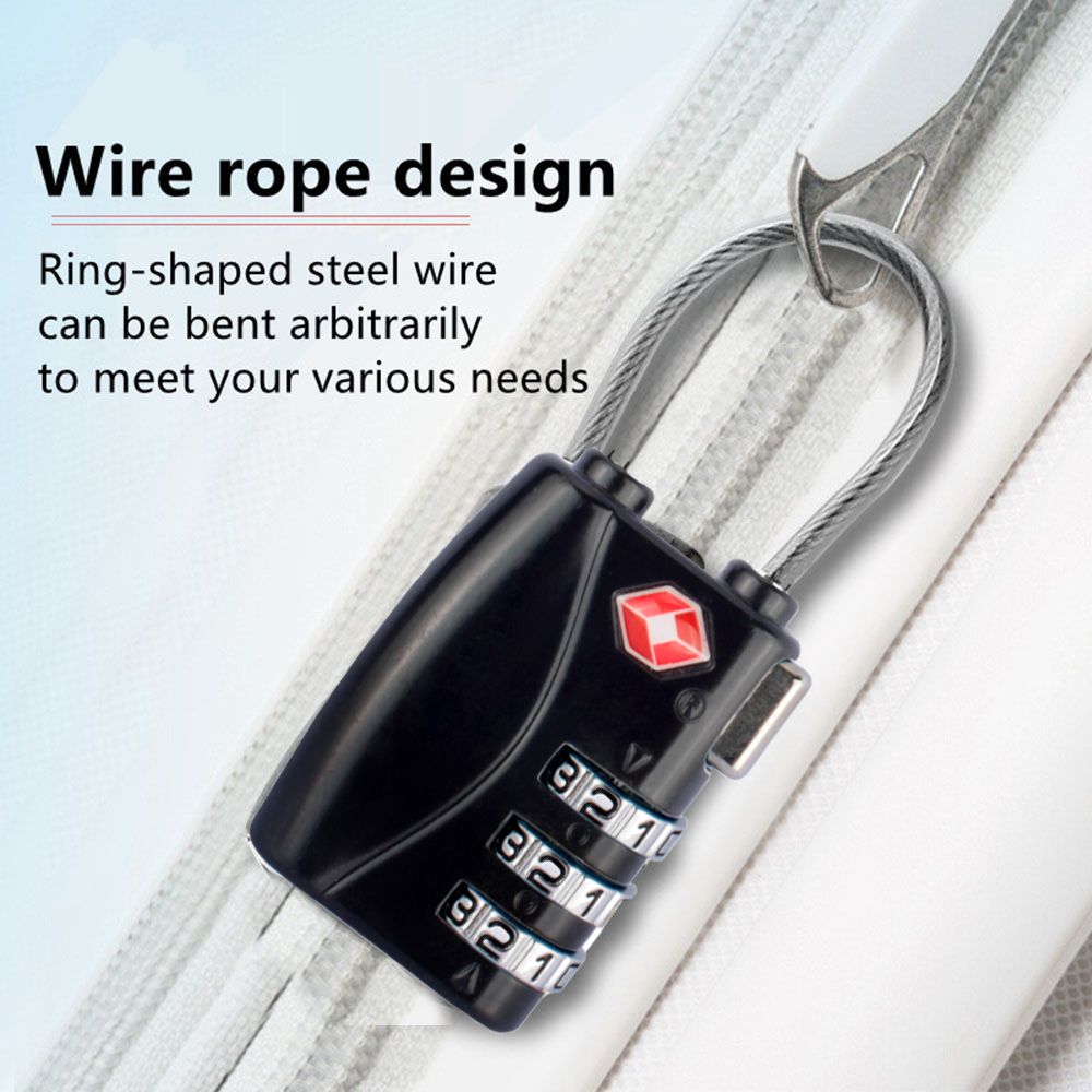 Cable Lock Combination - Candado para Equipaje a Prueba de
