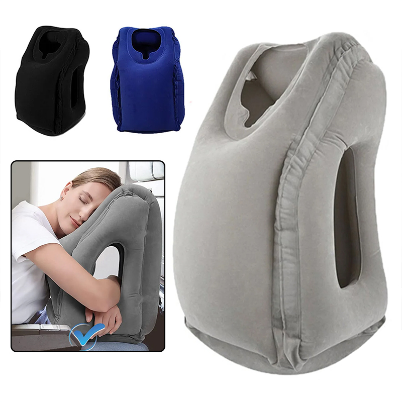 Travel Accessories Long Flight - Almohadas de Viaje Inflables con Soporte