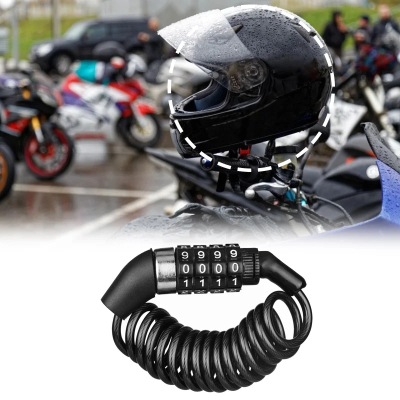 Cable Lock Combination - Cadena Antirrobo para Motocicleta y Bicicleta,