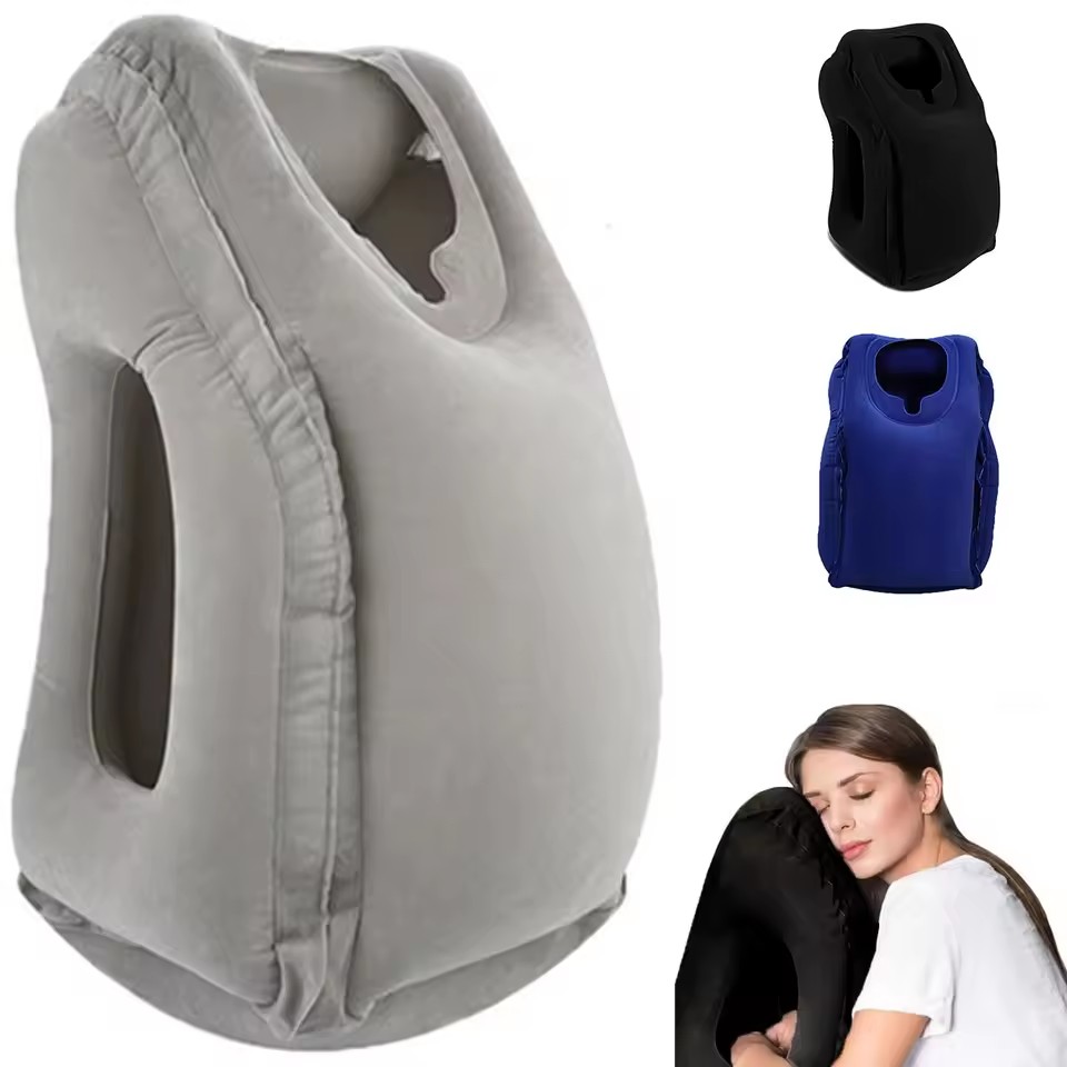 Travel Accessories Long Flight - Almohada inflable de viaje, accesorios de