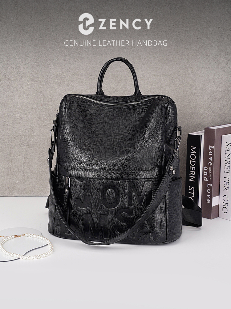 Travel Accessories Leather - Mochila Zency Premium de Cuero Genuino