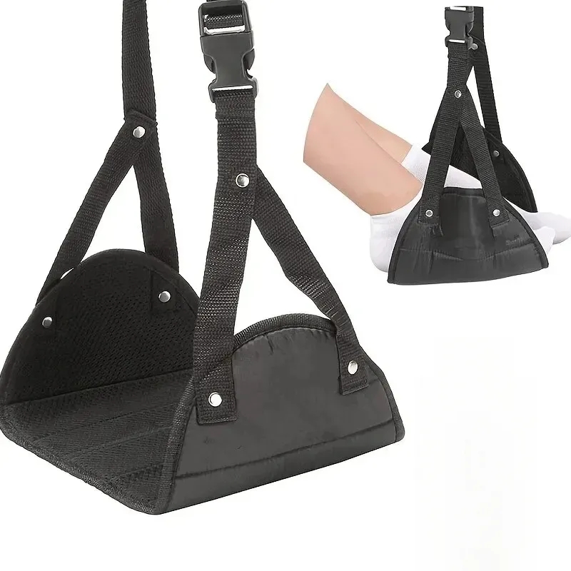Travel Accessories Long Flight - Hamaca Reposapiés para Avión, Correa Ajustable,
