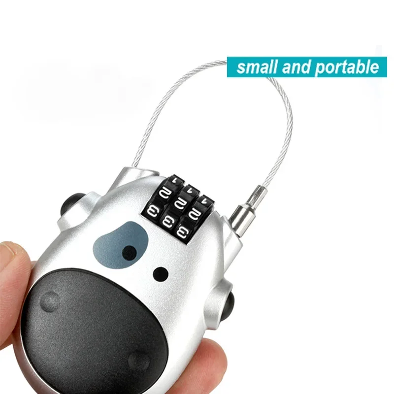 Cable Lock Combination - Cerradura codificada para casco, Cable de