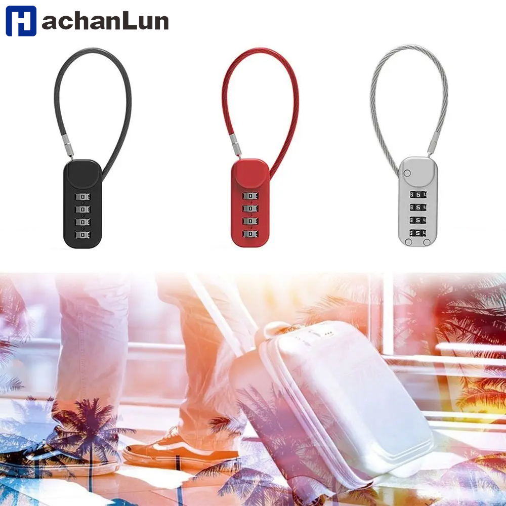 Cable Lock Combination - Cerradura con contraseña de 4 dígitos