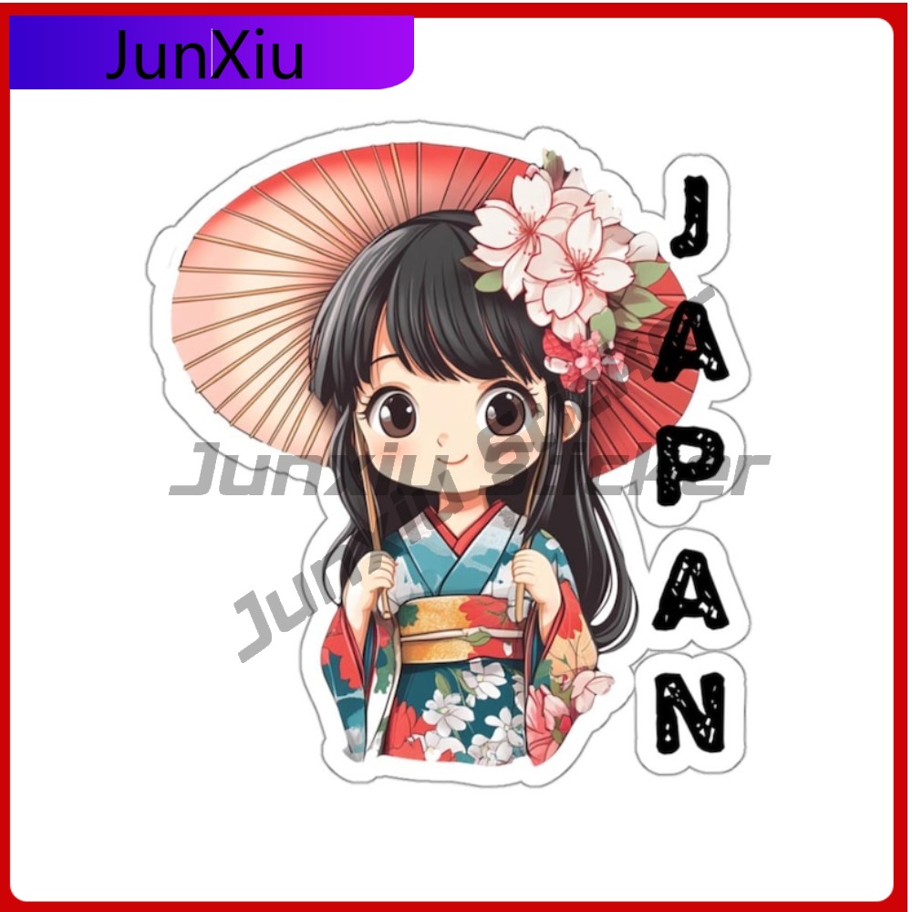 Travel Accessories Girls - Pegatinas de viaje japonesas, pegatina asiática