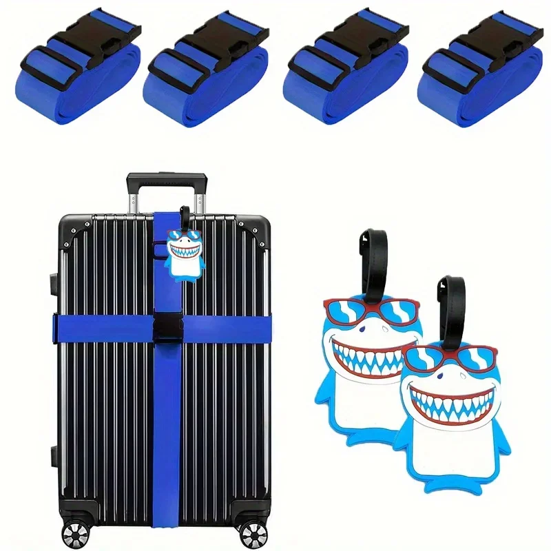 Travel Accessories Luggage Straps - Paquete de 6 correas para equipaje,