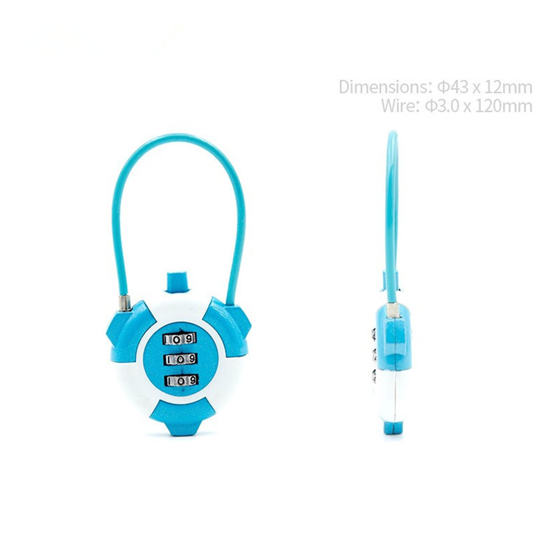 Candado de Combinación de 3 Dí - Cable Lock Combination reseña y precio