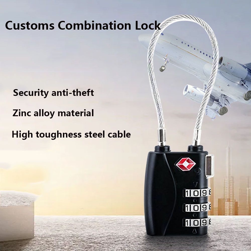 Candado para Equipaje a Prueba - Cable Lock Combination reseña y precio