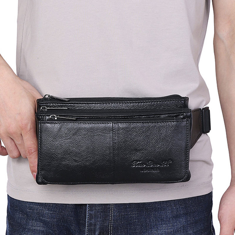 Riñonera de cuero genuino para - Travel Accessories Leather reseña y precio