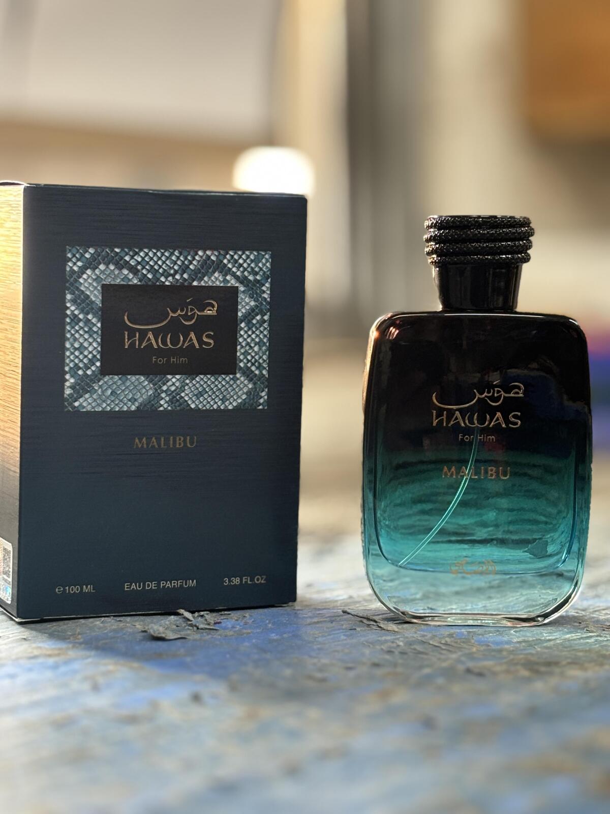 Rasasi Hawas Malibu For Him ED - Travel Access reseña y precio