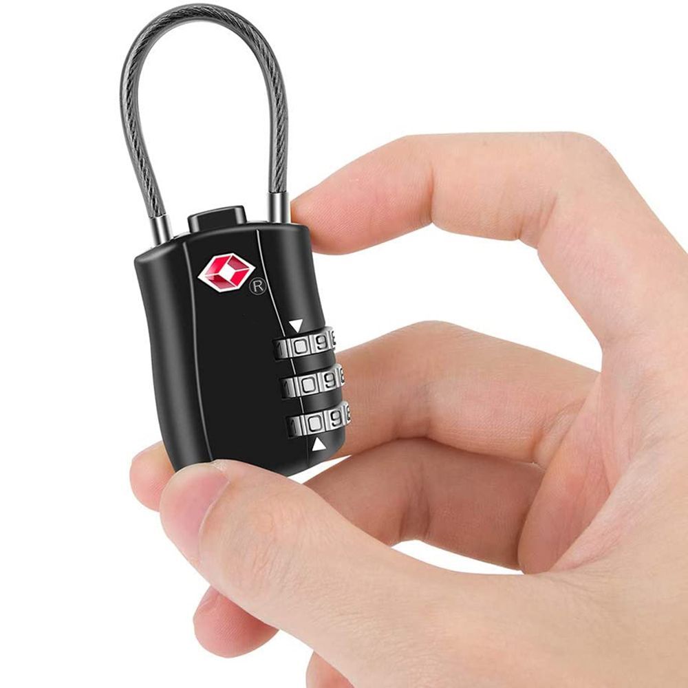 Candado pequeño impermeable co - Cable Lock Combination reseña y precio
