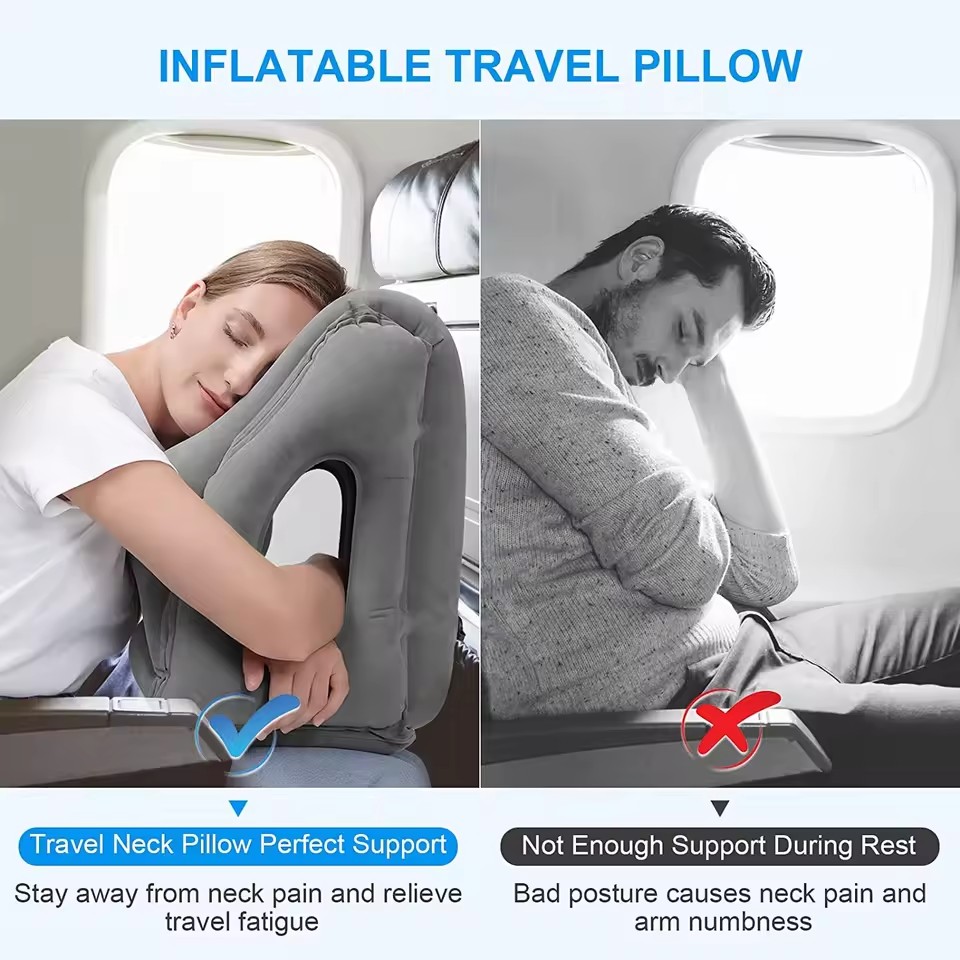 Almohada inflable de viaje, ac - Travel Accessories Long Flight reseña y precio