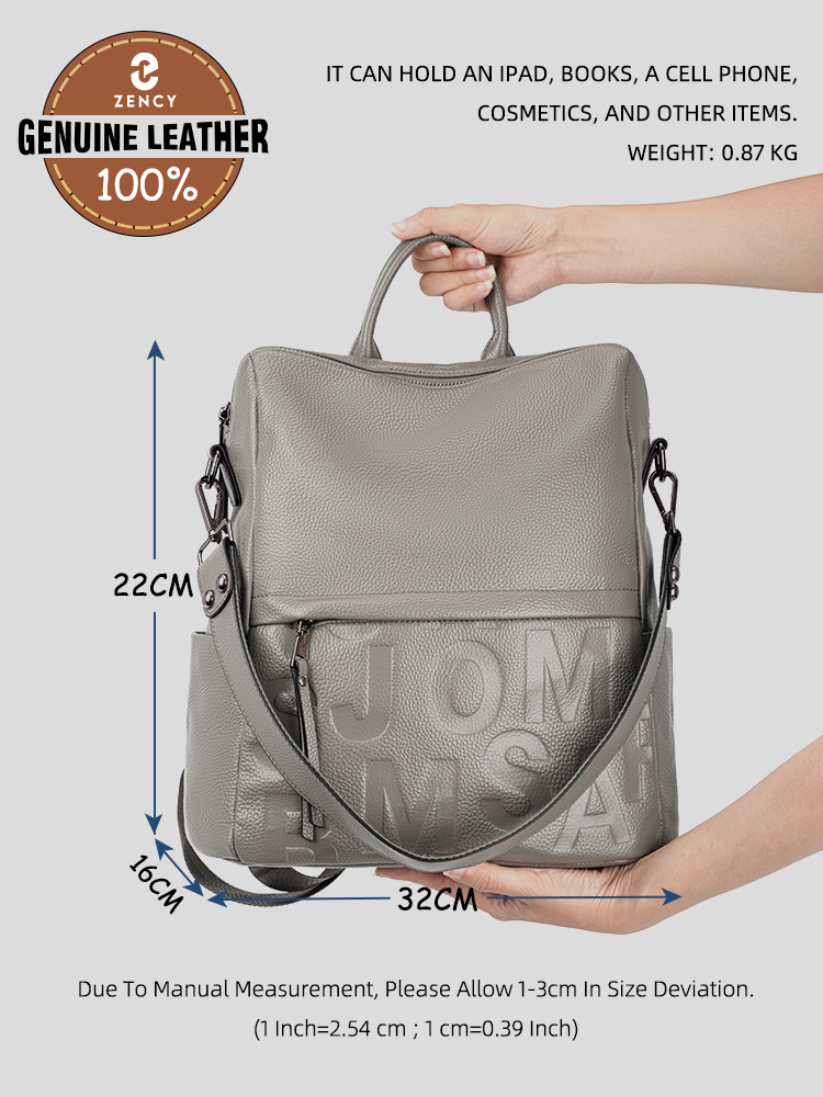 Mochila Zency Premium de Cuero - Travel Accessories Leather reseña y precio