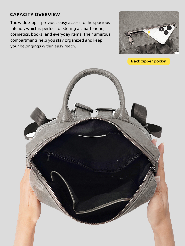 Mochila Zency Premium de Cuero - Travel Accessories Leather reseña y precio