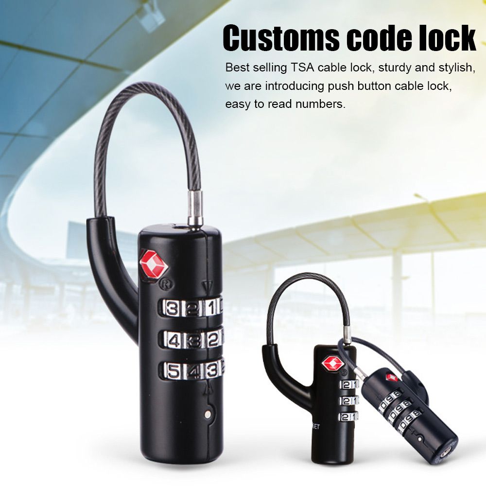 Candado Pequeño Impermeable, C - Cable Lock Combination reseña y precio