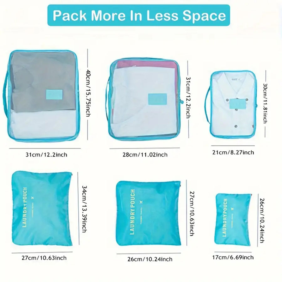6 uds organizador de viaje bol - Travel Accessories Organiser reseña y precio
