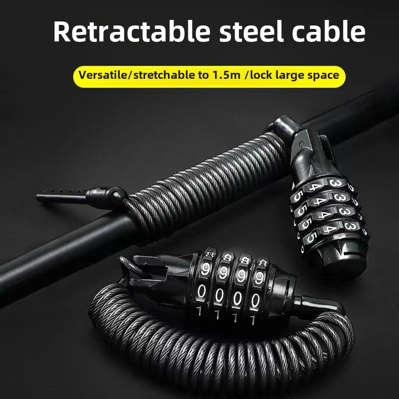 Cadena antirrobo para motocicl - Cable Lock Combination reseña y precio