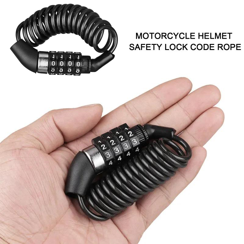 Cadena antirrobo para motocicl - Cable Lock Combination reseña y precio