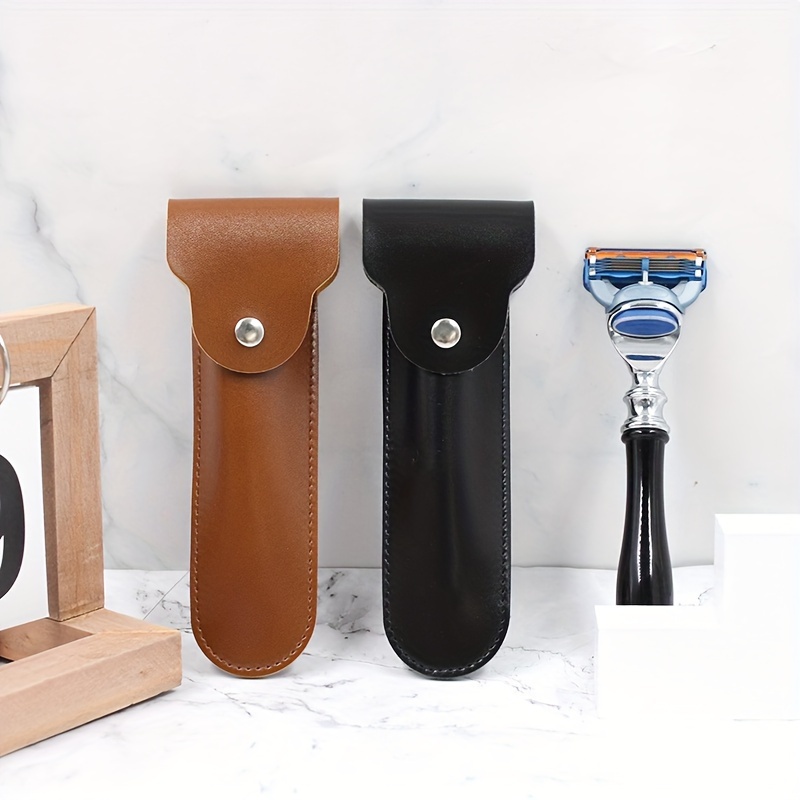 Funda de cuero para maquinilla - Travel Router Accessories reseña y precio