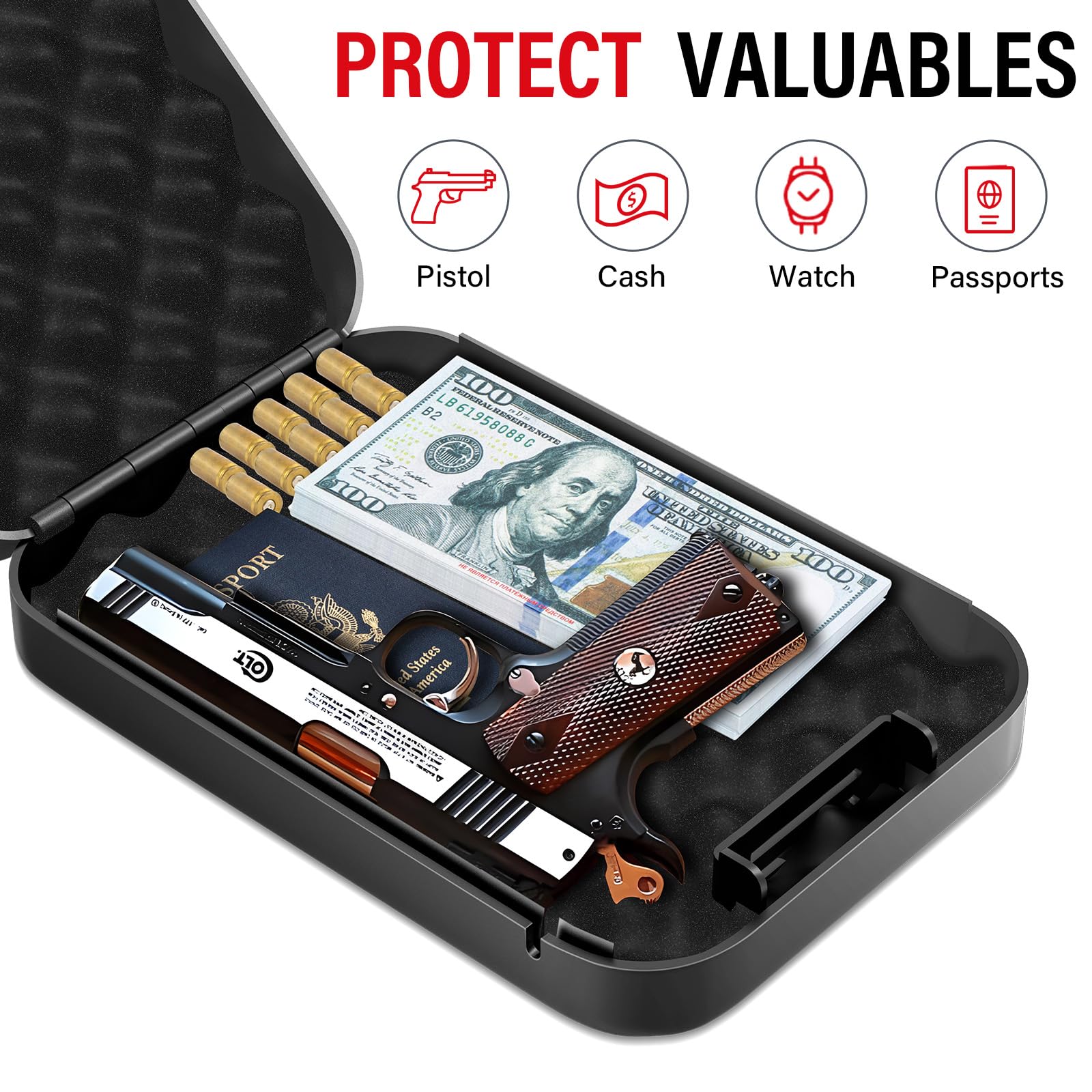 Caja de seguridad Personal con - Cable Lock Combination reseña y precio