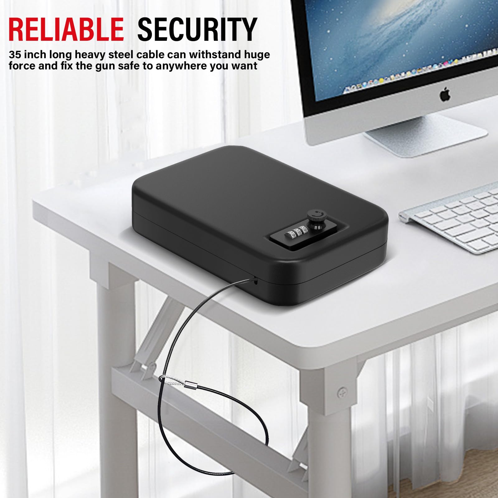 Caja de seguridad Personal con - Cable Lock Combination reseña y precio