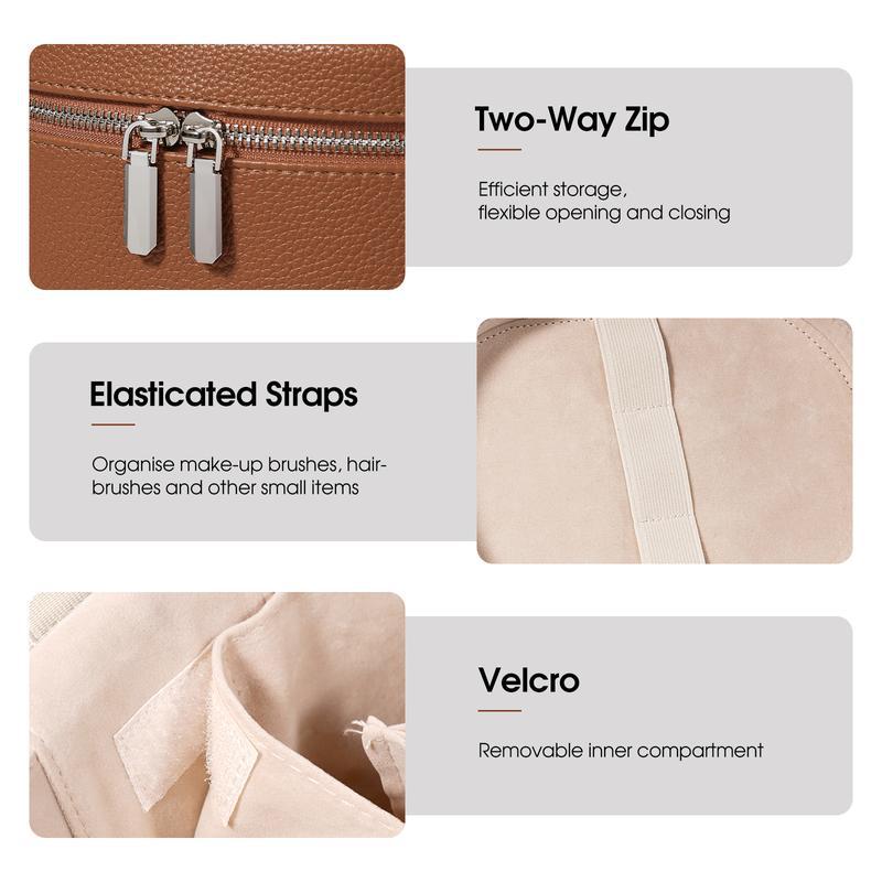 Bolsa de maquillaje de cuero P - Travel Accessories Leather reseña y precio