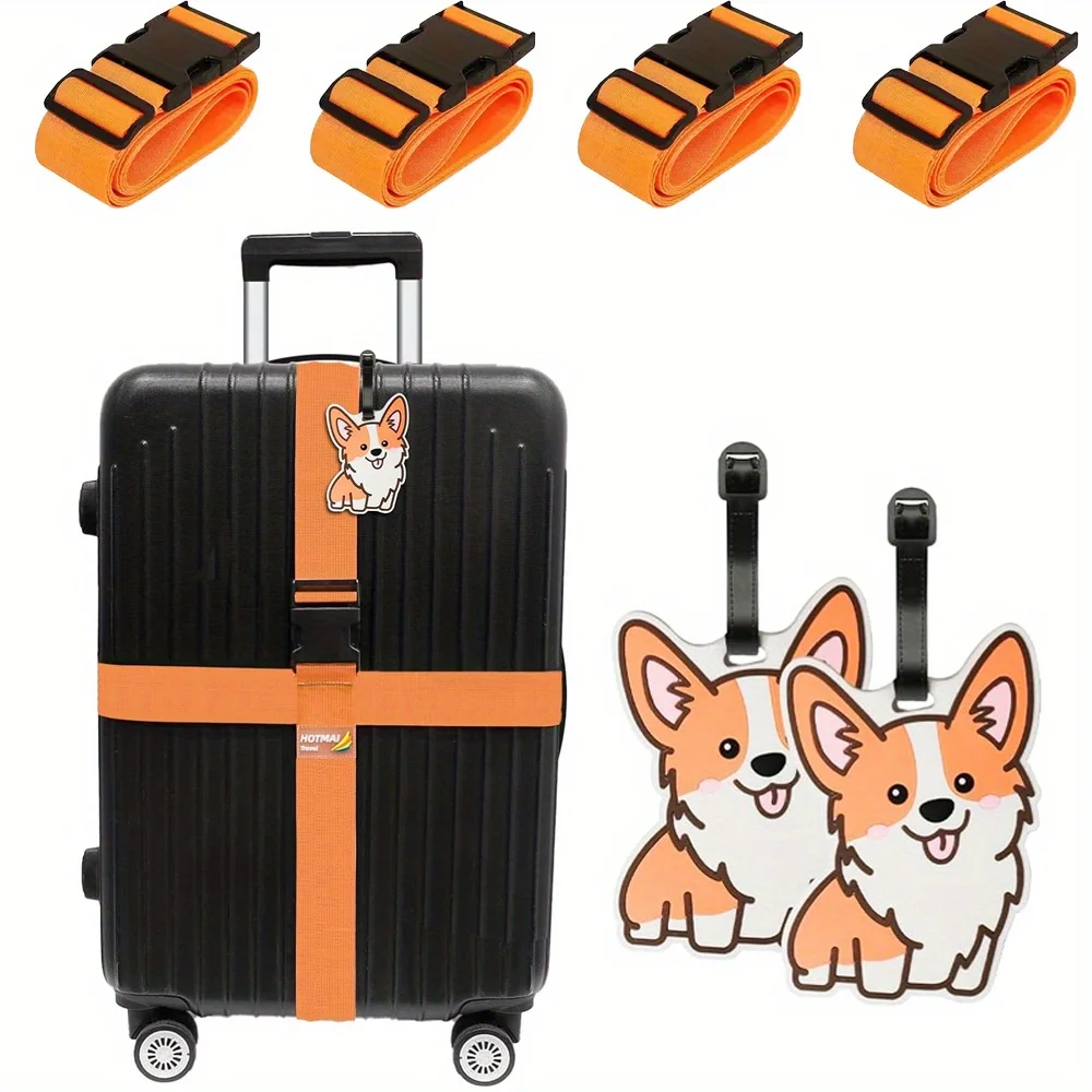 Paquete de 6 correas para equi - Travel Accessories Luggage Straps reseña y precio