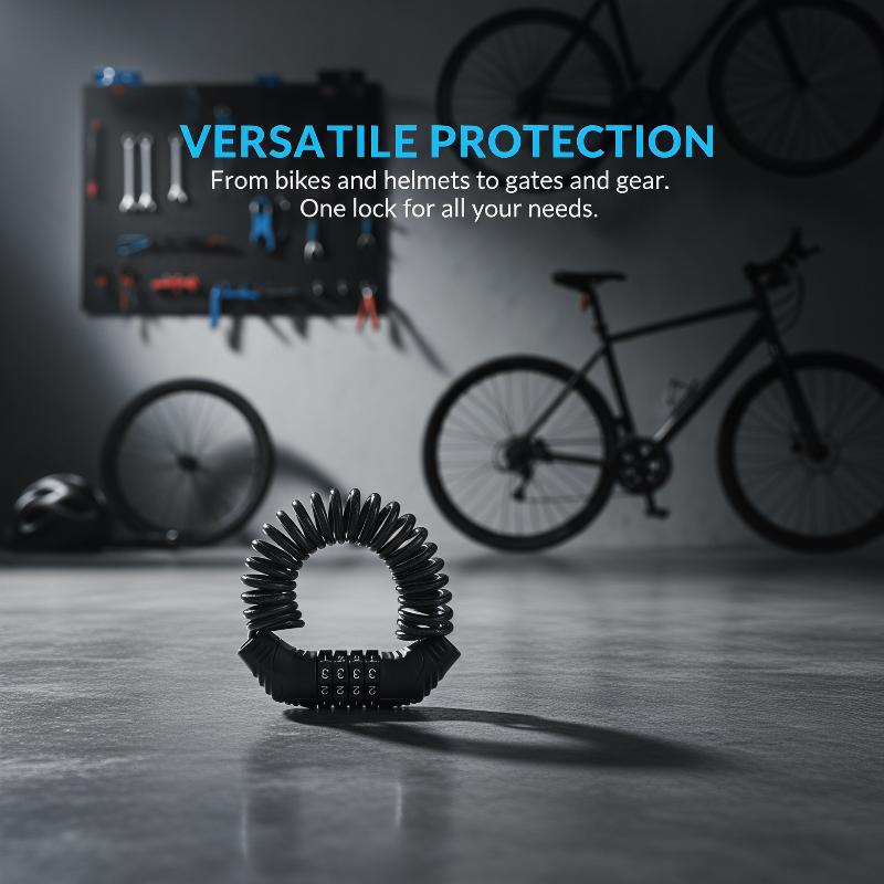 Candado para Casco de Motocicl - Cable Lock Combination reseña y precio