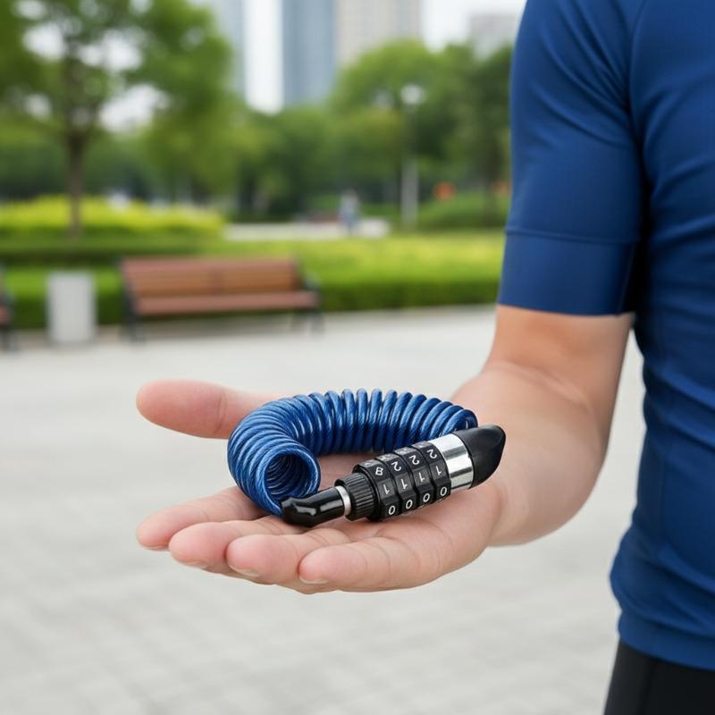 Candado para Casco de Motocicl - Cable Lock Combination reseña y precio